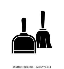 Dustpan vector icon. isolated on white background. vector illustration
