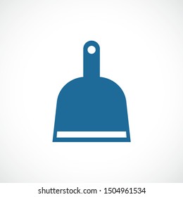 Dustpan vector icon on white background