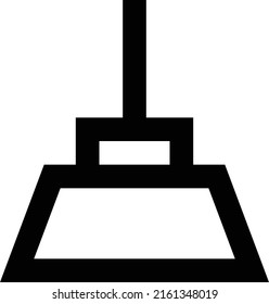 dustpan Vector illustration on a transparent background.Premium quality symmbols.Stroke vector icons for concept and graphic design.