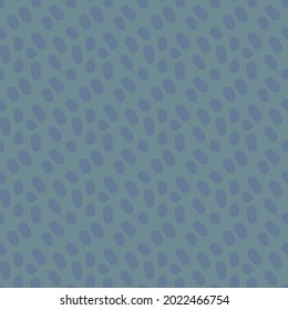 dusty blue hand drawn brush stroke dots seamless pattern. vector illustration for background, bed linen fabric, wrapping paper, scrapbooking