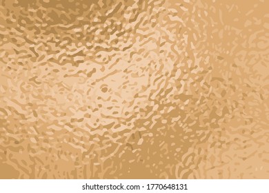 Dusty golden foil vector texture. Aged yellow gold surface for greeting card and luxury background. Wedding invitation backdrop. Shiny precious metallic with grunge pattern. Golden foil card