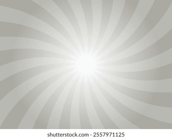 Dusty gray color sunburst background. Abstract pink sunbeams design wallpaper. Colorful spinning lines for template, banner, poster, flyer. 