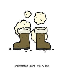 dusty old boot cartoon