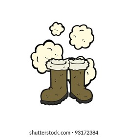 dusty old fur boots cartoon