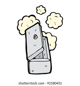 dusty old safe cartoon