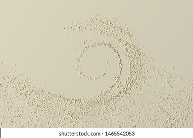 Dusty overlay wave for your design. Dust particles vector texture. Abstract romantic grunge background with sand texture effect