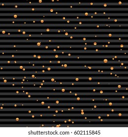 Dusty Texture for your design. Vector pattern with gold balls. Small circles. Geometric dot pattern. Vector illustration. Template for prints, textile, wrapping and decoration, wallpaper.