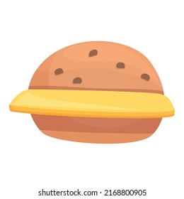 Vector de dibujos animados holandés con icono de hamburguesa. Comida. Cultura culinaria