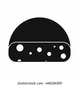 Dutch cheese icon in simple style isolated vector illustration. Food symbol