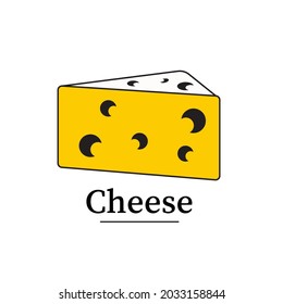 Dutch cheese low poly. Fresh, nutritious, tasty solid cheeses. Cheese in triangulation technique
