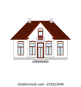 Dutch Country House Vector Stock Vector (Royalty Free) 676213540