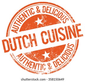 dutch cuisine stamp