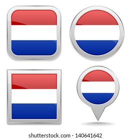Dutch flag buttons