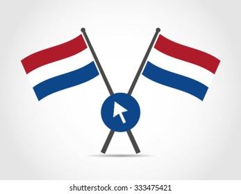 Dutch Holland Flag Emblem Cursor Internet Activity