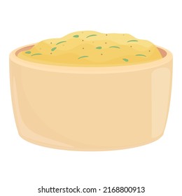 Dutch Mashed Potato Icon Cartoon Vector. Food Platter. Cuisine Culture