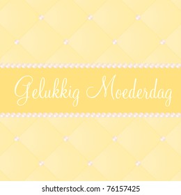 Dutch mother's day card in vector format.