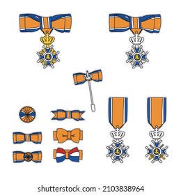 Dutch Royal Decoration And Ribbons