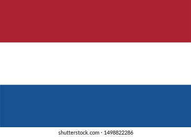 Dutch/netherland flag with original color and size