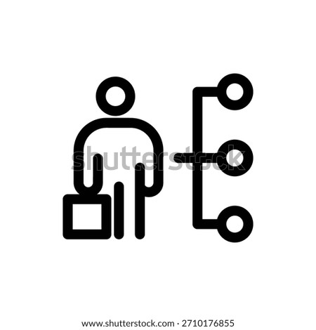 duties outline icon vector design good for web or mobile app