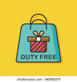 Duty Free Bag Icon 