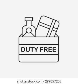 duty free line icon 