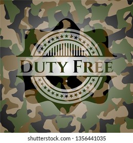 Duty Free on camouflage pattern