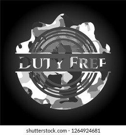 Duty Free on grey camo texture