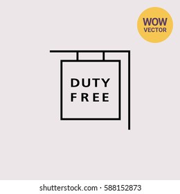 Duty free shop sign