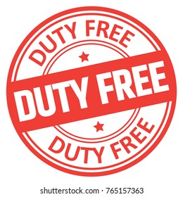 Duty Free Stamp