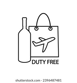Duty-Free-Vektorsymbol-Symbol 