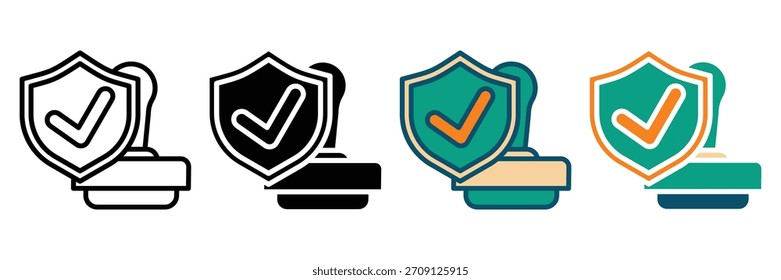 Icono de Web de servicio colección de estilo múltiple