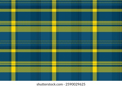 Duvet fabric background seamless, national plaid texture tartan. Kingdom vector check pattern textile in atlantic and cyan colors palette.