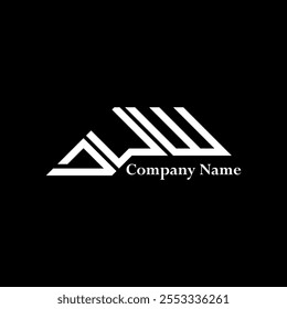 DUW logo design, DUW simple and modern logo. DUW luxurious alphabet design  