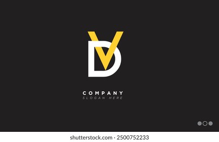 DV Alphabet letters Initials Monogram logo 