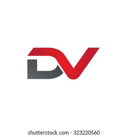 DV company linked letter logo