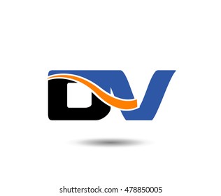 DV company linked letter logo
