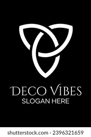 DV concept idea vector logo design