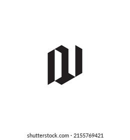 DV initial logo letters in high quality professional design that will print well across any print media