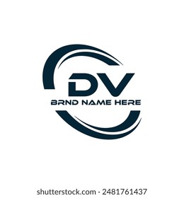 DV logo. D V design. White DV letter. DV, D V letter logo design. 