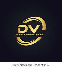 DV logo. D V design. White DV letter. DV, D V letter logo design. 