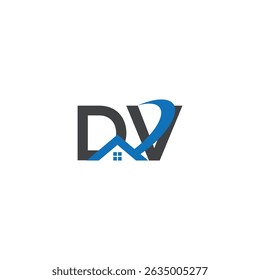 DV real estate logo, DV logo, DV letter logo, monogram, house , alphabet, property ,interior, minimalist Symbol, real estate, alphabet, construction, residential, symbol, sign, letter, architecture.