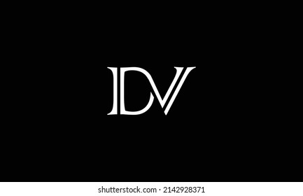 DV, VD Abstract Letters Logo Monogram