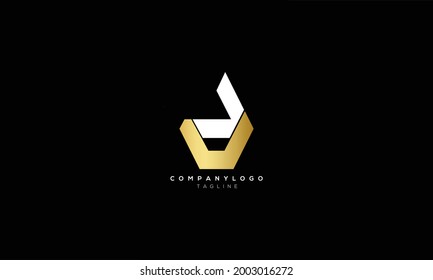 DV VD D AND V Abstract initial monogram letter alphabet logo design
