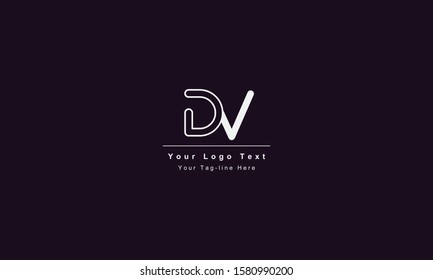 DV or VD letter logo. Unique attractive creative modern initial DV VD D V initial based letter icon logo