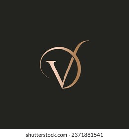 DV VD logo design. Vector illustration.