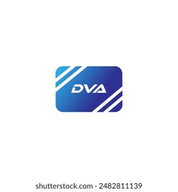 DVA, Abstract initial monogram letter alphabet logo design. An eye-catching and stylish letter DVA initial logo design that showcases simplicity at its finest.
