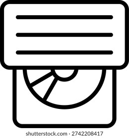 Dvd Art vector Icon Design Illustration