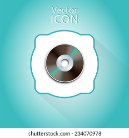 DVD and CD disc. Computer disks. Realistic image. Made in vector illustration