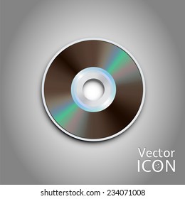 DVD and CD disc. Computer disks. Realistic image. Made in vector illustration