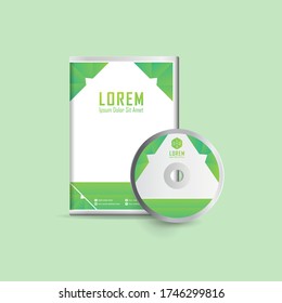 Dvd or cd disc label design template, dvd case Isolated, Vector realistic isolated disk, dvd  box and disc mockup.